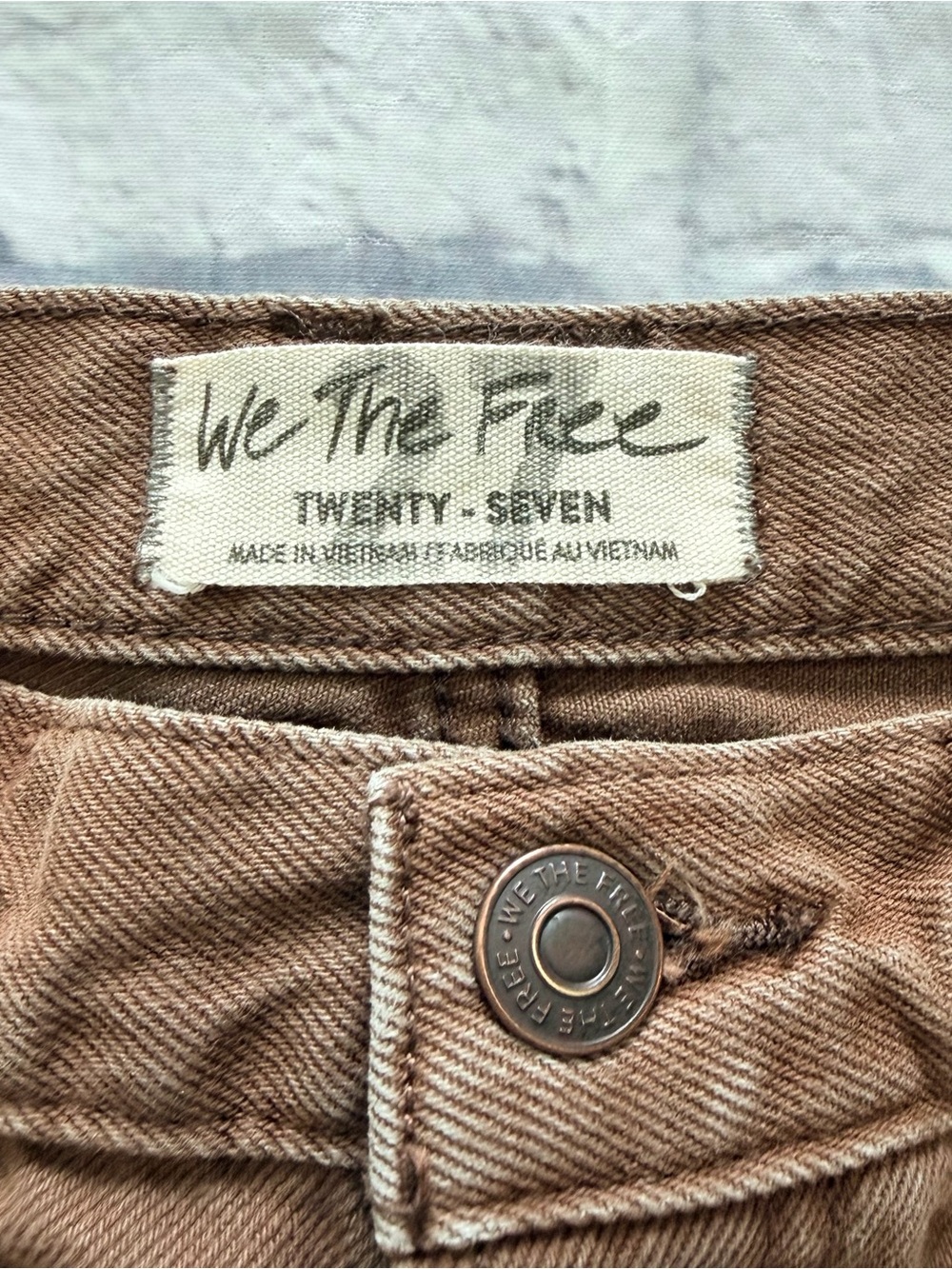 We The Free Makai Shorts 27 | Brown Cutoff - Picture 4 of 5